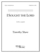 I Sought the Lord SATB choral sheet music cover